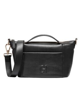 NWT Cole Haan Leather Grand Ambition Small Duffle Shoulder Bag Black
